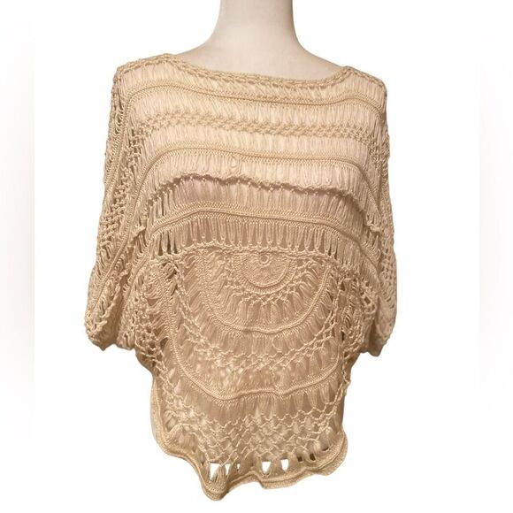 Kaktus Crocheted Boho Festival Top Size Medium - Picture 1 of 12